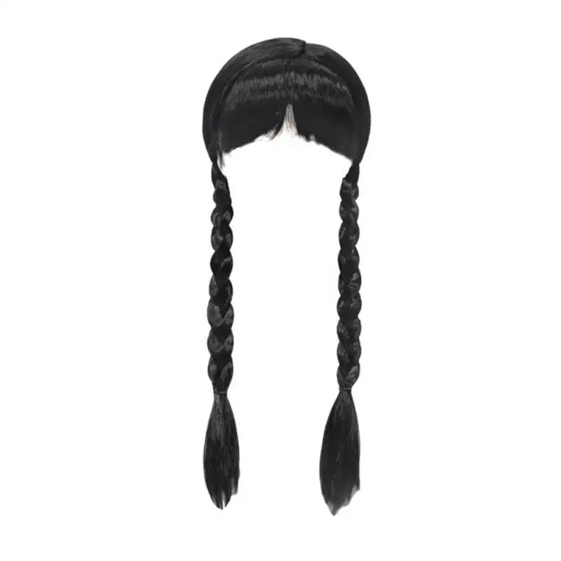 Wednesday Adams Children's Clothing Girls' New Mesh Flying Sleeves Solid Color Party Dress Halloween Gothic Style Cosplay Dress - Charlie Dolly