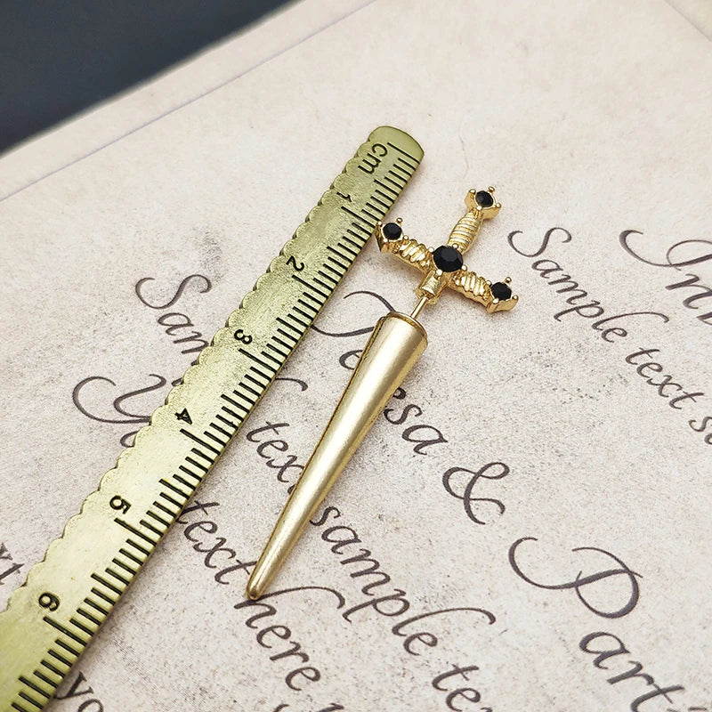 Vintage Dark Gothic Kinitial Sword Earrings For Women Men Dagger Piercing Earring Ear Jacket Punk Goth Halloween Jewelry Gift - Charlie Dolly