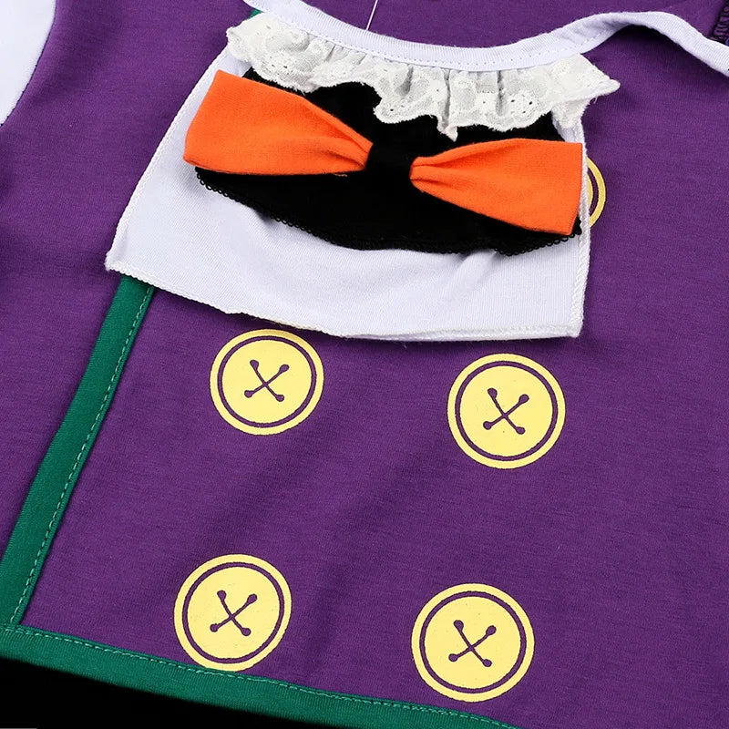 Purple Black Bat Vampire Costume for Baby Infant Boys Girls Romper Jumpsuit with Cape 6M 12M 24M Halloween Purim Fancy Dress - Charlie Dolly