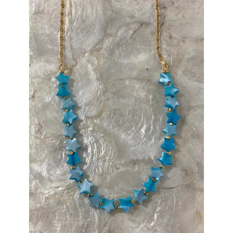 Women Fashion Exquisite Natural Shell Beaded Necklace Handmade Classic Stars Choker 2022 Christmas Gift For Friend Colliers - Charlie Dolly
