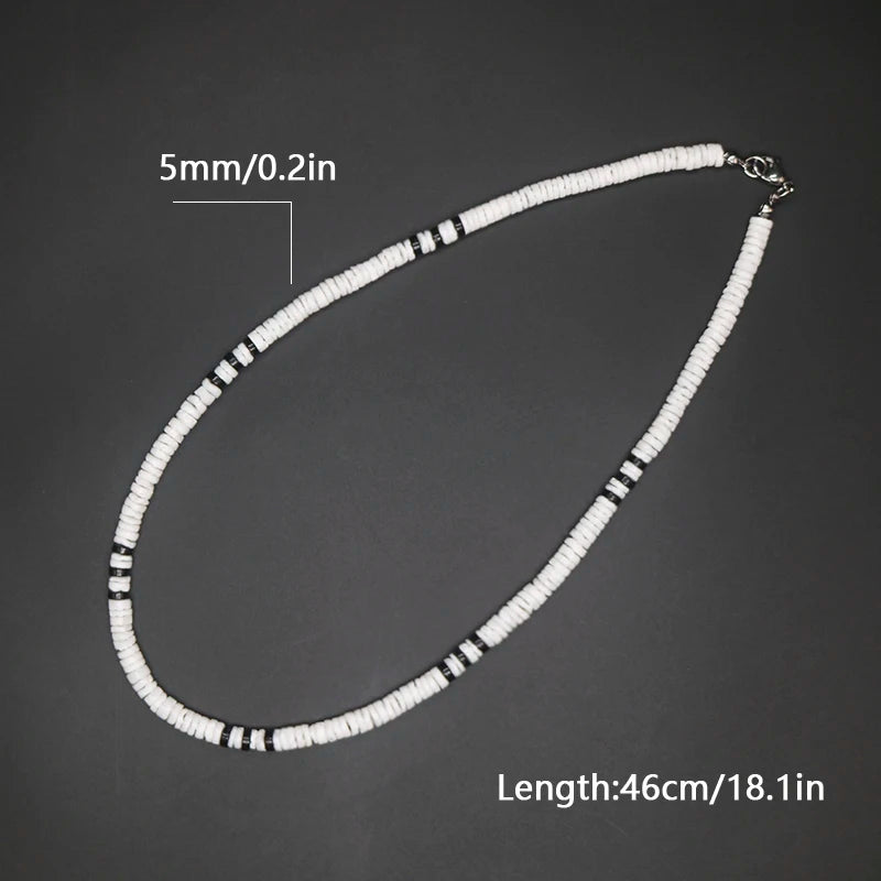 2023 Tribal Coconut Beads Necklace Men Ethnic Bohemia Puka Shell Surfer Necklace For Men Jewelry Collar Hombre Gift for Him