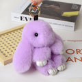 15CM Charm Real Fur Pompom Rabbit Keychain For Luxury Women Bag Men Car KeyRing Girl Gifts Cute Doll Plush Key Chains Pendent - Charlie Dolly