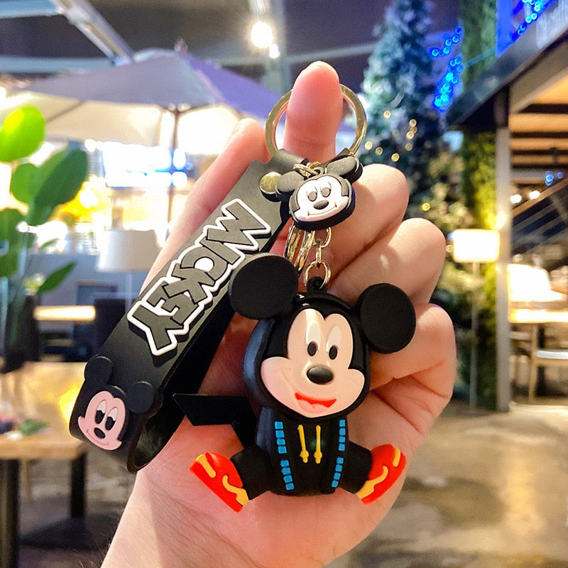 Disney Mickey Mouse Keychains Cute Cartoon Baby Boy Girl Figure Keyring Kawaii Minnie Key Chain Model Kid Toy Children Gift - Charlie Dolly