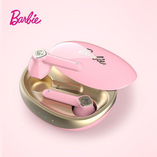 Original Barbie Fashion Earphone Kawaii Retro Girl Heart Wireless Bluetooth Headphones Sweet Portable Headset Girl Gift - Charlie Dolly