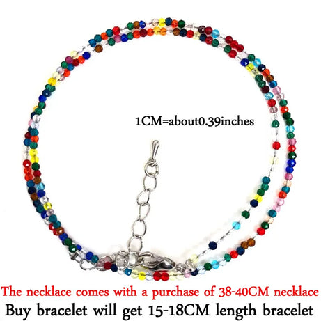2025 New Boho Exquisite 2mm Natural Stone Necklace Small Chain Ladies Fashion Bracelet Accessories Charm Jewelry Accessorie - Charlie Dolly