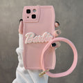 Kawaii Pink Barbie Letter Iphone 14 Mobile Phone Case Anime Cartoon Cute 11 12 13 Pro Max Fashion Frosted Soft Protective Cover - Charlie Dolly