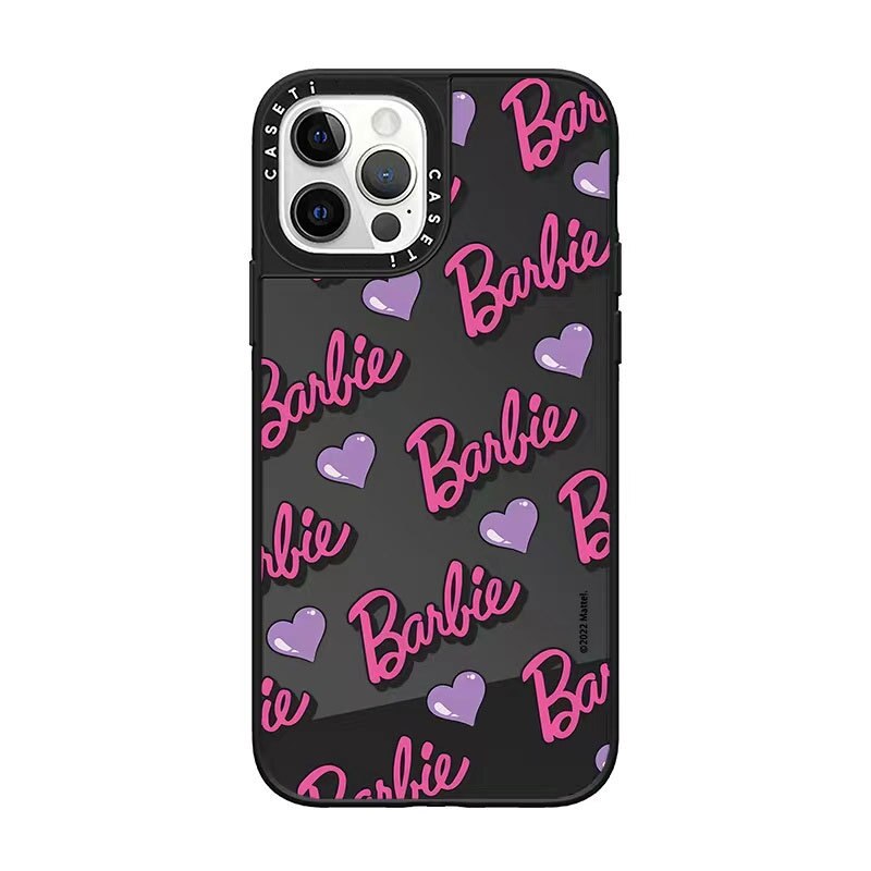 Fashion Women Barbie Letter Doll Love Case Cute Y2K Girls Smartphone Case Soft Female Antifall Iphone 14Promax Holder Accessory