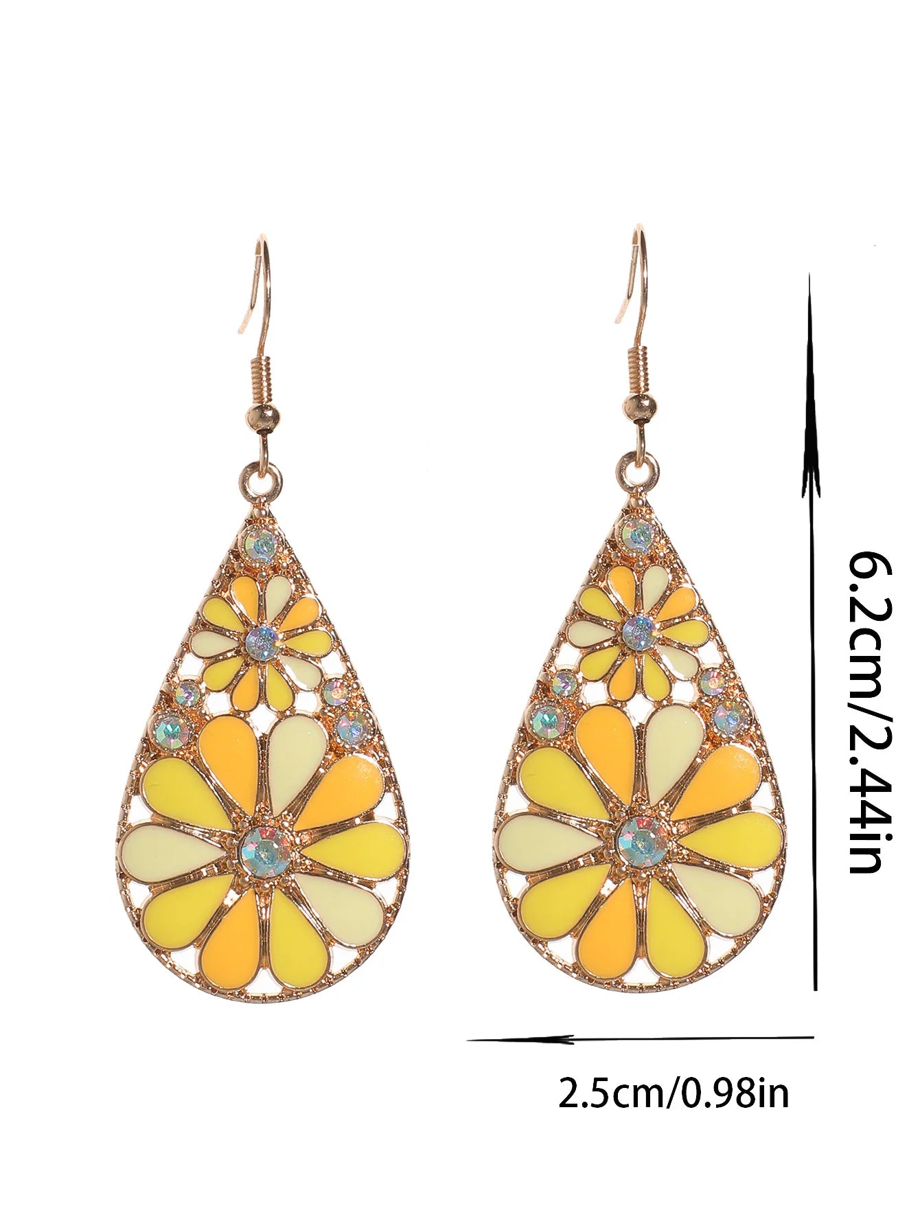 Boho Dangle Earrings for Women Geometric Multicolor Oil Drop Perfect to Match Various Outfits for Work Daily Wear Gift Versatile