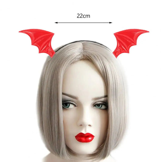 Unisex Hair Hoop Devil Wing Cosplay Hair Hoop Ultralight Halloween Headband for Dress-up Novelty Hair Accessories