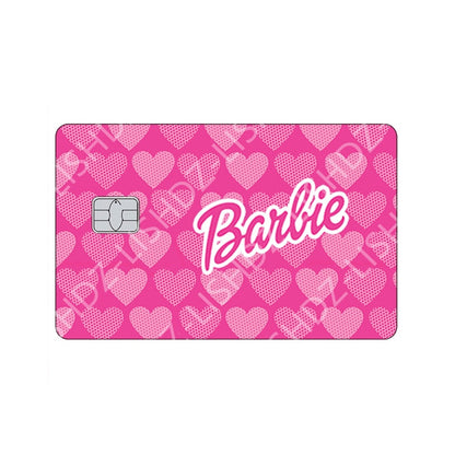 14 Styles Kawaii Barbie Matte Card Stickers Cartoon Fashion Diy Credit Debit Card Game Card Skin Sticker Cover Decor Only Front