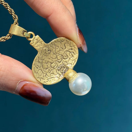 Vintage Cameo Jewelry Set Woman Avatar Pendent Pearl Necklace Lapis Lazuli Stud Earrings Blue Natural Stone Wedding Party 2026 - Charlie Dolly