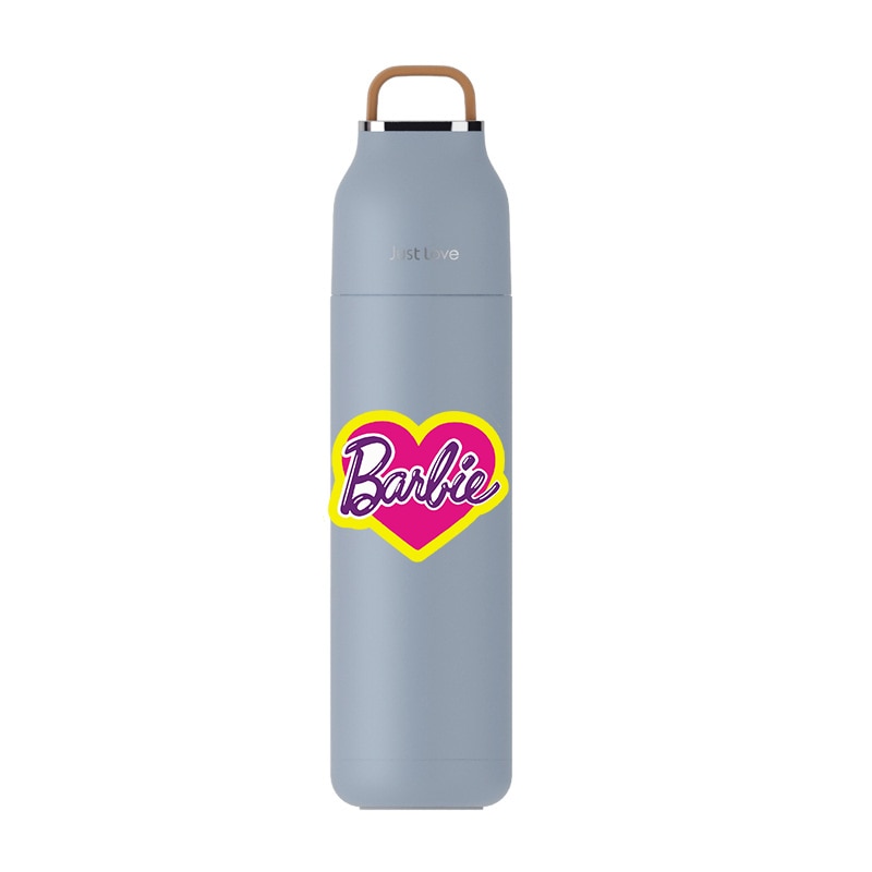 500Ml Kawaii Barbie Thermos Cup Anime Outdoor Sports Portable Large Capacity Keep Cold Insulated Stainless Steel Mug Bottle Gift