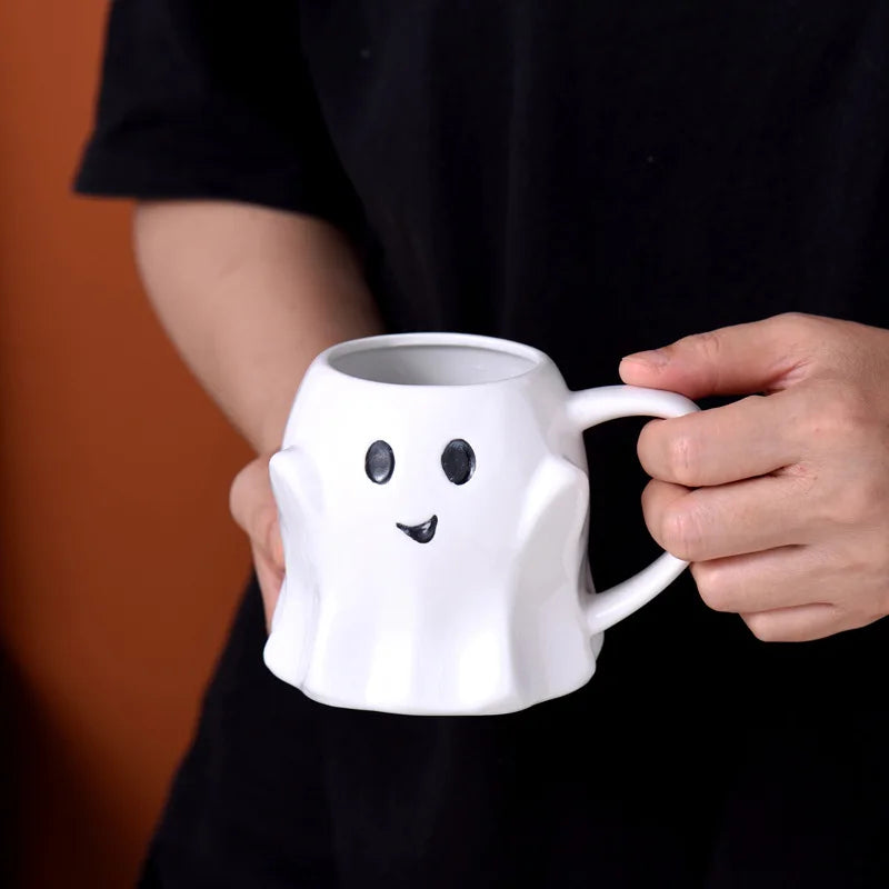 Easter Halloween Ghost Elf 3D Creative Cute Couple Mug Gift Afternoon Tea Breakfast Milk Cup Home Office Drinking Ceramic Cup - Charlie Dolly