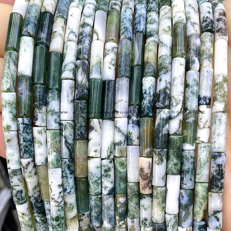 4x13mm Tube Natural Stone AA Lapis Lazuli Loose Spacer Beads for Jewelry Making Diy Bracelet Charms Earrings Accessories