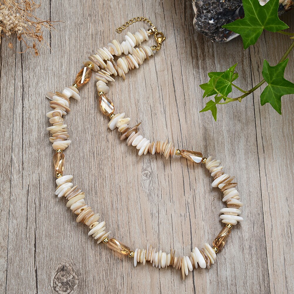 fashion retro style beaded necklace natural shell surfing necklace for men and women men&#39;s tribal fashion gift - Charlie Dolly