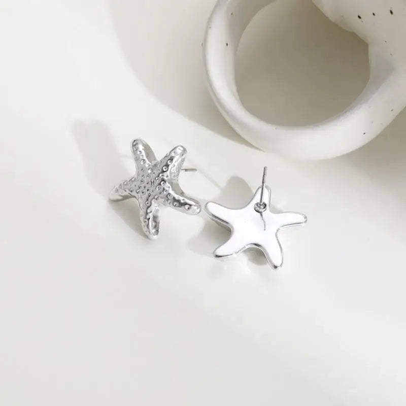 Fashion Summer Beach Pearl Conch Shell Earrings For Women Girls Cute Boho Starfish Earrings New In Seaside Jewelry Gifts