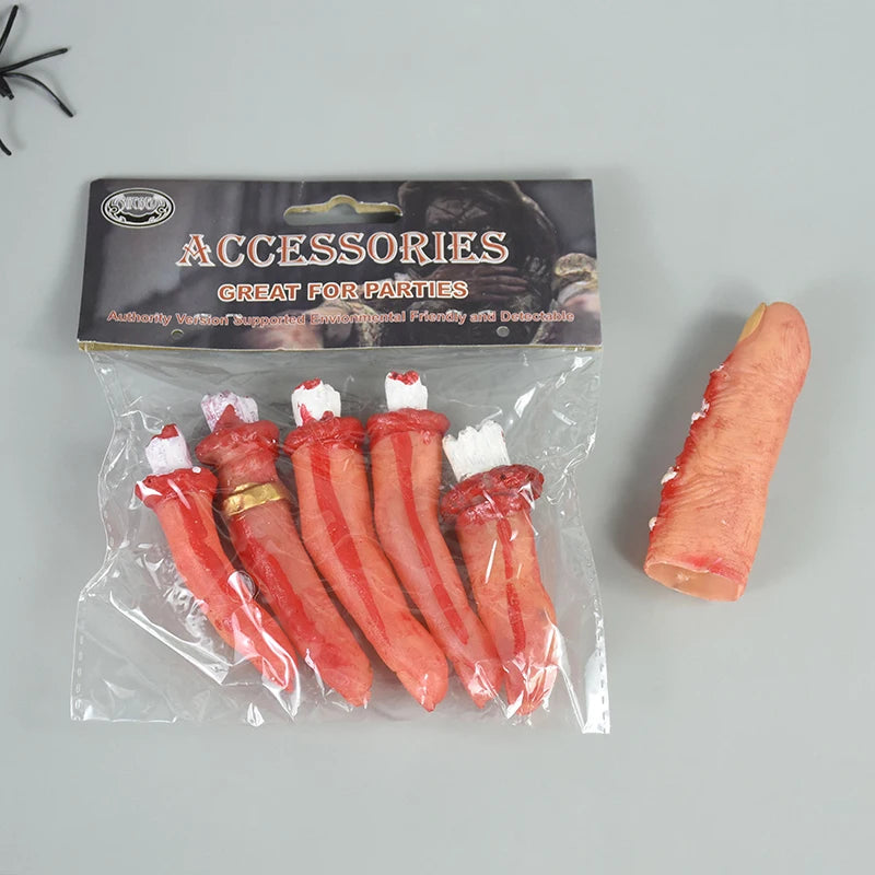 2024 Halloween Fake Human Arm Plastic Hands Foot Bloody Dead Body Parts Outdoor Haunted House Scary Props Halloween Decorations - Charlie Dolly