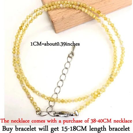 2mm Gemstone Beaded Necklace & Bracelet