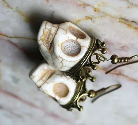 Goth Sun Ghost Star Ghost Earrings Halloween Handmade Earrings Resin Gothic Punk Style Horror Woman Witches Jewelry Dangle Gift - Charlie Dolly