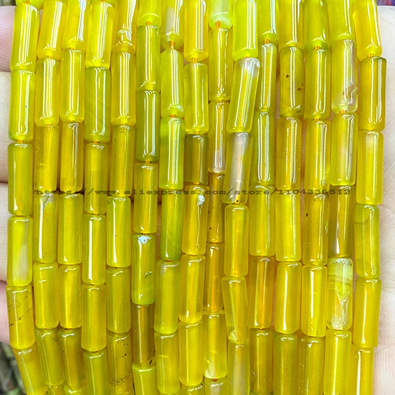 4x13mm Tube Natural Stone AA Lapis Lazuli Loose Spacer Beads for Jewelry Making Diy Bracelet Charms Earrings Accessories