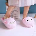 New Arrival Christmas Present Fuzzy Slippers Creative Funny Women Plush Warm Cotton Shoes Stupid Cute Alpaca Cozy Home Slides - Charlie Dolly