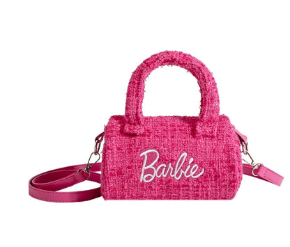 Barbie Autumn Winter Autumn Winter Handbag Handbag Cartoon Anime Fashion Bucket Bag for Girl Birthday Christmas Gifts