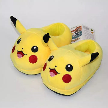 Anime Pokemon Pikachu Kawaii Soft Toys Adult Children Warm Slippers Home Indoor Slippers - Charlie Dolly