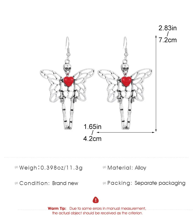 Funny Spider Webs Bats Skeletons Butterflies  Stud Earrings for Women Fashion Jewelry Minimalist Accessories Wholesale Halloween - Charlie Dolly