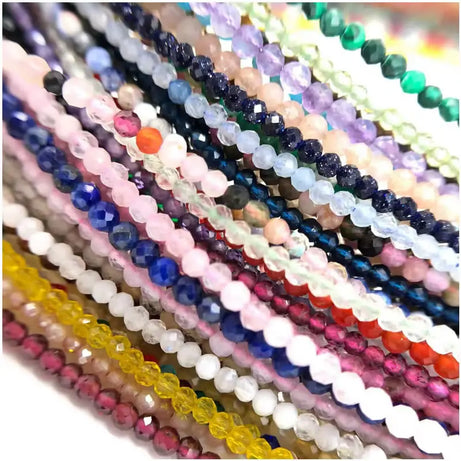 2025 New Boho Exquisite 2mm Natural Stone Necklace Small Chain Ladies Fashion Bracelet Accessories Charm Jewelry Accessorie - Charlie Dolly