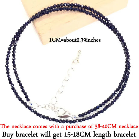 2mm Gemstone Beaded Necklace & Bracelet
