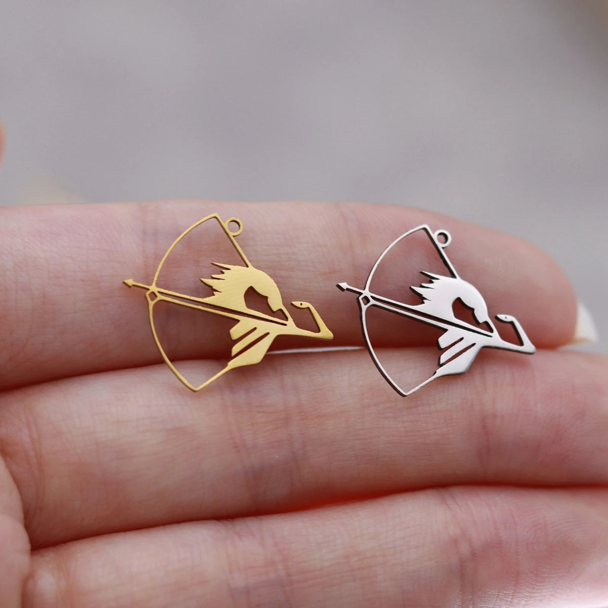 3pcs Glasses Charms DIY Earring Necklace Bracelet Unicycle Love House Hamsa Hand Lotus Flower Pendant For Jewelry Making