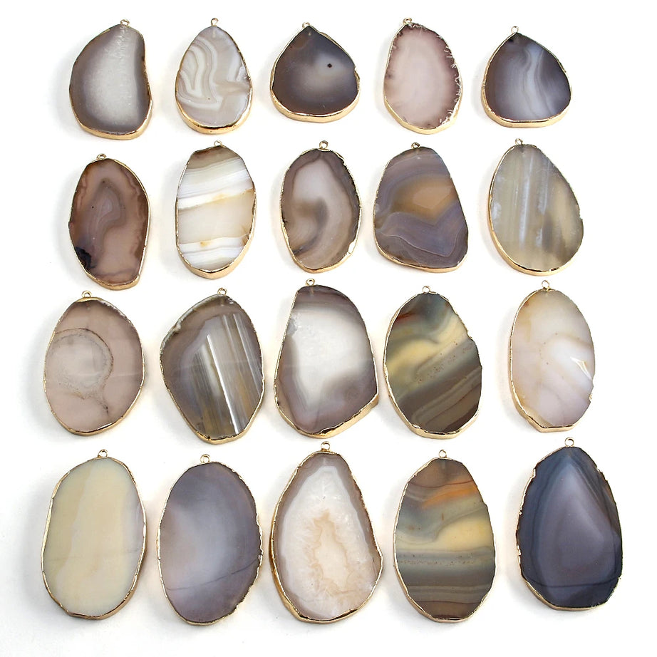 Knotted Agate Stone Beaded Necklace Jewelry