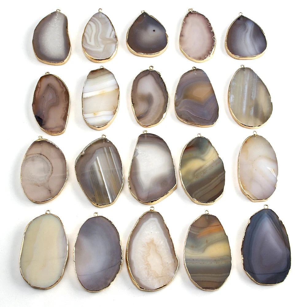 Knotted Agate Stone Beaded Necklace Jewelry