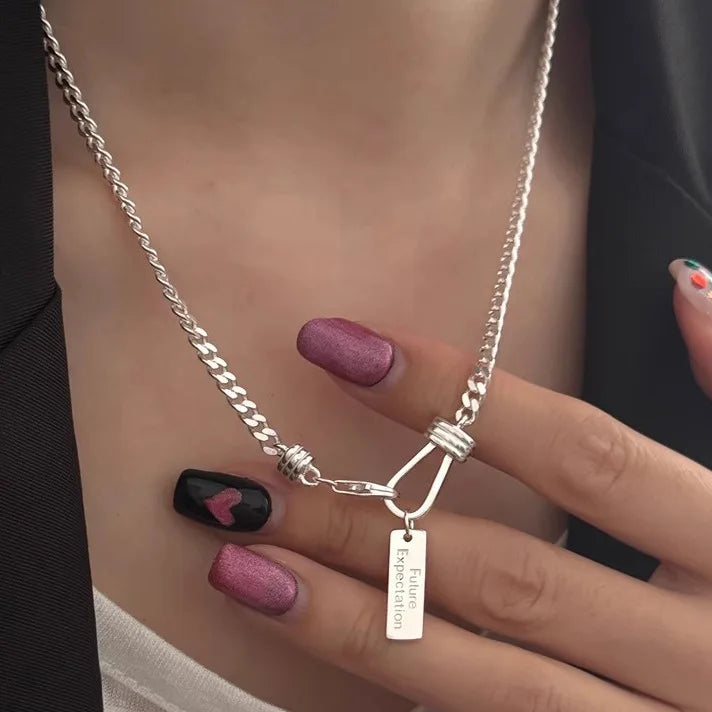 Sterling Silver Bead Geometric Choker Necklace Jewelry