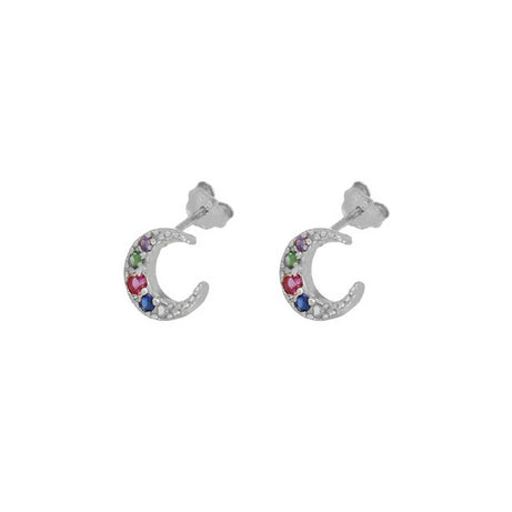 Gold Plated Hoop Stud Ear Cuff Earrings Set Jewelry