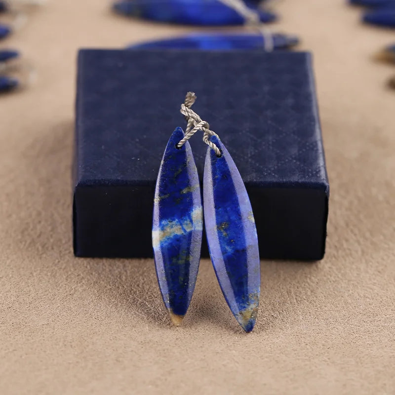 Natural Stone Chrysocolla Lapis Lazuli jewelry making beads,Semiprecious Fashion Marquise Earrings Beads Accessories For Women