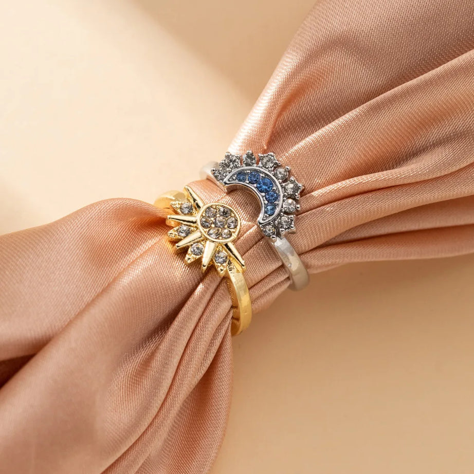 Magnetic Sun & Moon Couple Necklace, Stainless Steel Celestial Pair for Partners