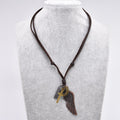 Feather Angel Wings Necklace & Pendants Vintage Brown Leather Neckless for Women Men Jewelry Boys Necklace Statement Necklace - Charlie Dolly