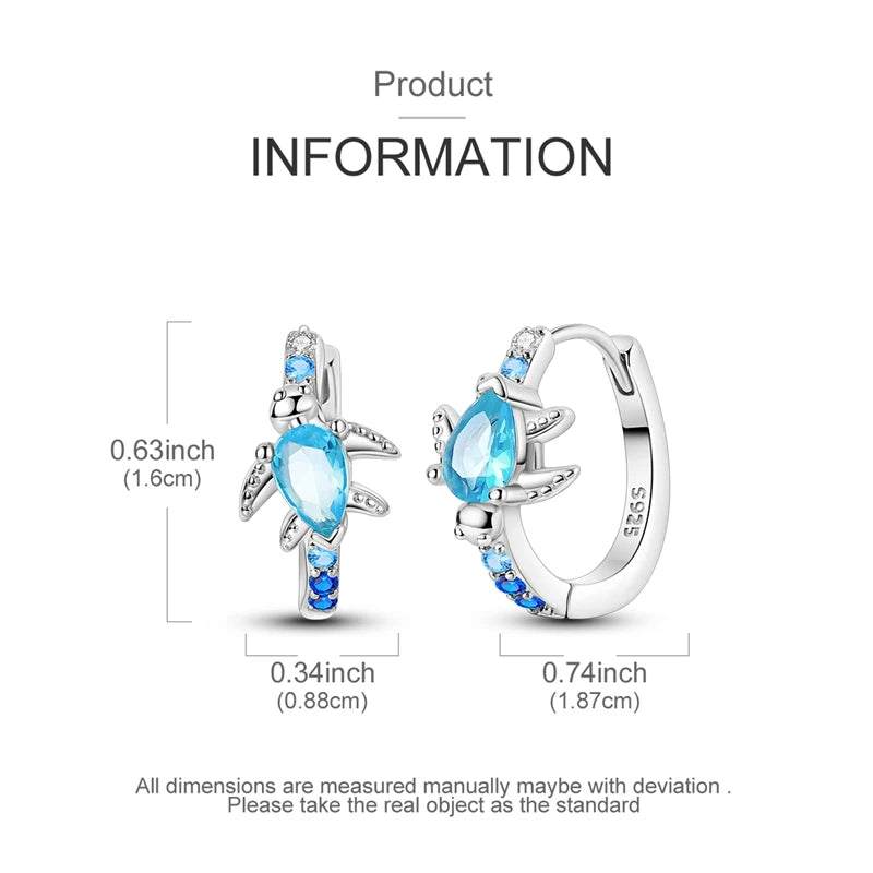 925 Sterling Silver Four Leaf Clover Butterfly Hoop Earrings for Women Boho Luxury Versatile Dangle Drop Party Jewelry