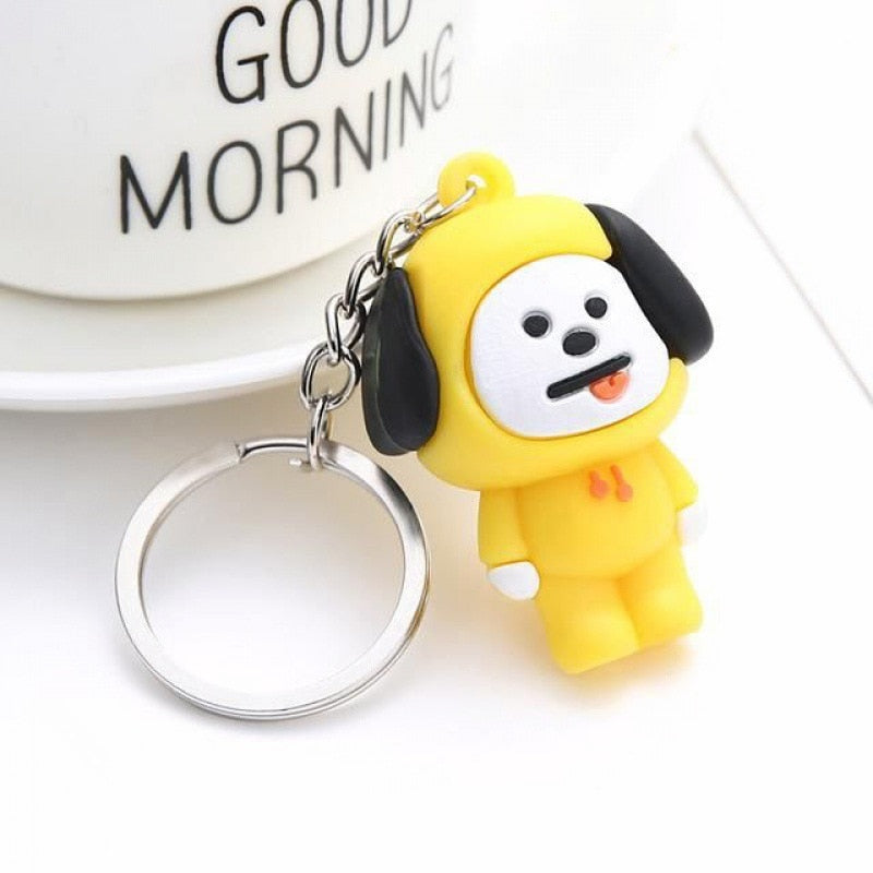 Korean Stars Kpop Btss Fans Keychain Cute Animal btt211 Doll Bag Pendant Adorable kawaii Keyring Jewelry Accessories For Women - Charlie Dolly