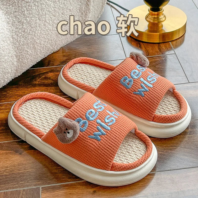 Slippers Women 2022 Women Indoor Warm Slippers Couple Soft Cotton Slippers Lightweight Soft Comfortable Slipper Zapatillas Mujer - Charlie Dolly