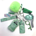 11pcs Self Defense Keychain Multi Use Keyring Alarm Self Rescue in Danger Jewelry Set for Women - Charlie Dolly