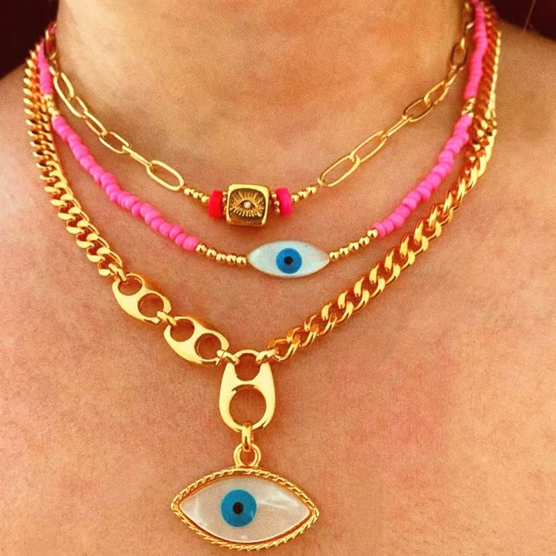 Collar Handmade Choker Man Women Minimalist Mix De Colares Rebeca E Diana Stone Ladies Fashion Jewelry necklace Creative Gift - Charlie Dolly