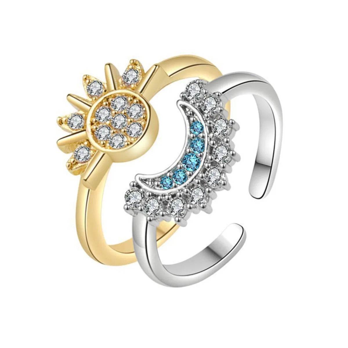 Sun Moon Couple Necklace Bracelet Ring Fashion Chain for Men and Women Good Friend Couple Gifts Trend Jewelry