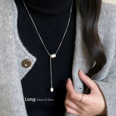 Sterling Silver Bead Geometric Choker Necklace Jewelry