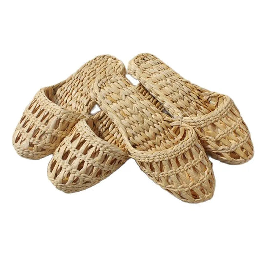 2023 New Ladies Beach Hemp Rope Sandals Couple Cosplay Straw Slippers Men And Women Home Soft Indoor Stage Shoes - Charlie Dolly