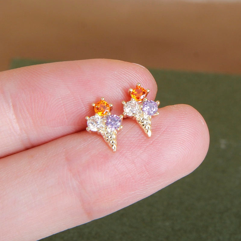 Sight Cute Jellyfish Earrings  Fashion Brand Jewelry Delicate Crystal Ocean Animal Stud Earrings for Women Gift - Charlie Dolly