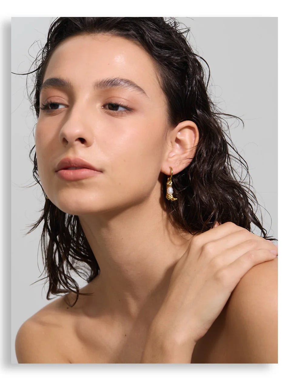 Yhpup Natural Tiger Stone Boots Shoes Pendant Drop Hoop Earrings Stainless Steel Charm Vintage Fashion Jewelry Prevent Allergy