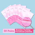 25/50/100Pairs Eye Patches Under Eyelash Pads for Building Hydrogel Paper Patches Pink Lint Free Stickers for False Eyelashes - Charlie Dolly