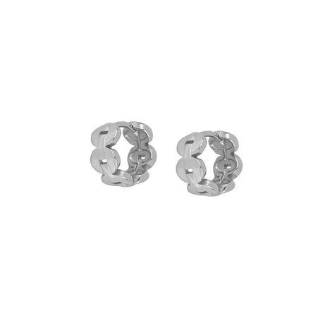 Gold Plated Hoop Stud Ear Cuff Earrings Set Jewelry